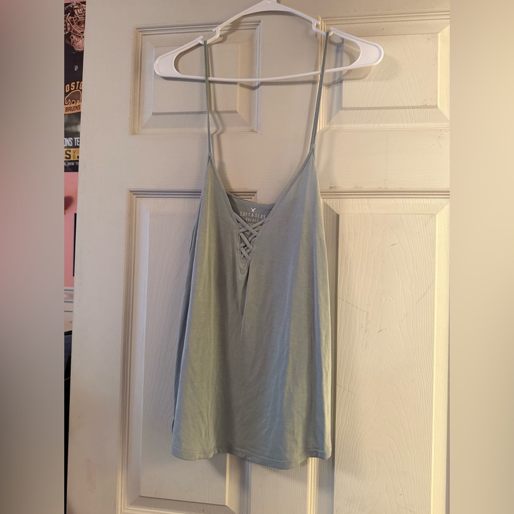 American Eagle Outfitters Soft Blue Camisole